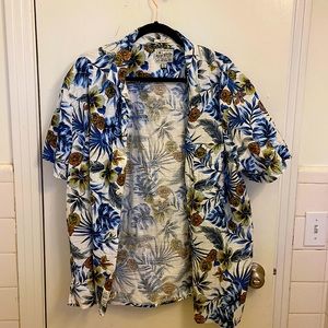 I am selling a Hawaiian casual shirt. It has very vibrant colors.